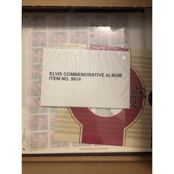 NEW USPS 1993 Elvis Presley Commemorative Edition Complete Stamp Collection - Picture 5 of 7